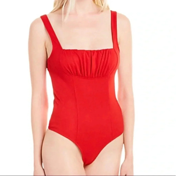 Capulet Mallory red bodysuit - Picture 1 of 8